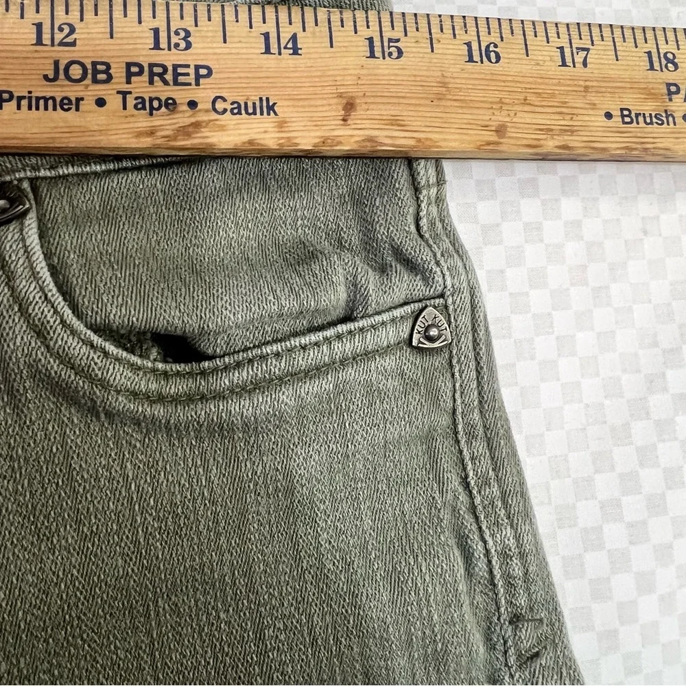 Kut From The Kloth Green Skinny Jeans Pants Women's 6 Diana Skinny‎ Stretch